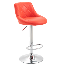 Barová stolička, červená/chrómová, MARID
