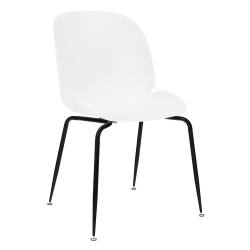 Jedálenská stolička, biela/čierna, MENTA, rozbalený tovar