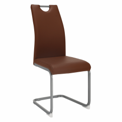 Jedálenská stolička, hnedá, DEKOMA, rozbalený tovar