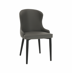 Jedálenská stolička, sivá/čierna, SIRENA, rozbalený tovar