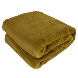 Kožušinová deka, zelená-greenery, 150x180, RABITA NEW TYP 8