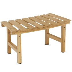 Príručný stolík k vírivke v tvare oblúka, prírodný bambus, VIREO TYP 3