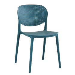 Stohovateľná stolička, modrá, FEDRA