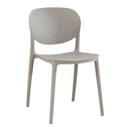 Stohovateľná stolička, sivá, FEDRA