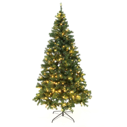 Vianočný stromček so svetielkami, zelená, 220cm, LED450, CHRISTMAS TYP 5