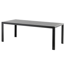 Záhradný stôl, 205 cm, čierna, MADERUP